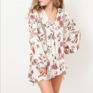 (sold) Free People just the two of us boho dress S